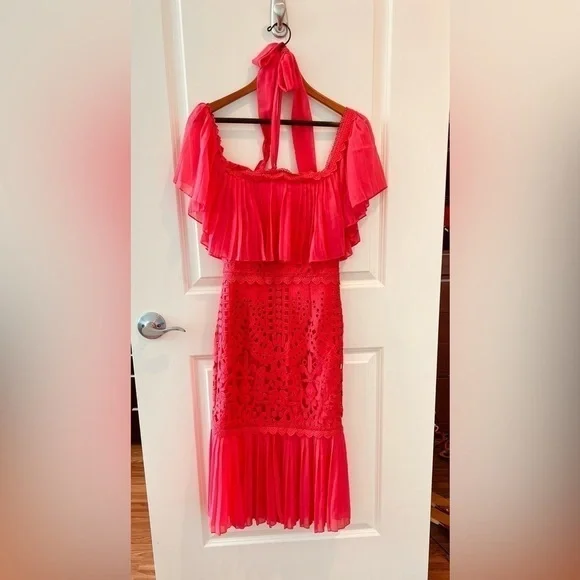 Temperley London Coral Berry Lace Cocktail Dress is available for purchase  on au PAY Market - Imported Goods Online Store Co.Ltd. | au PAY Market -  Online Shopping Site